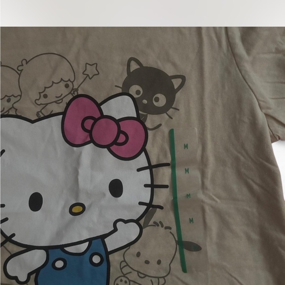 Hello Kitty Kids T-Shirt - Tan with Pink Bow - Picture 2 of 5